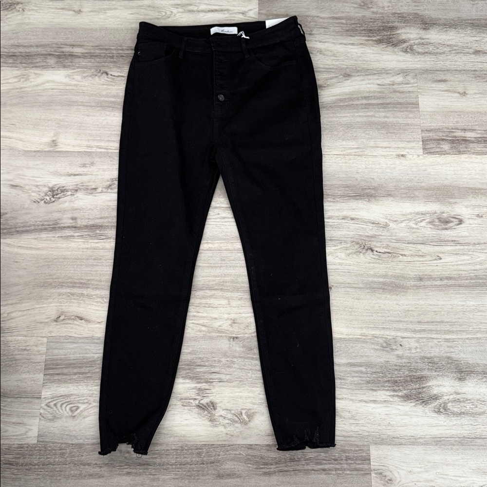 KANCAN EAST HARTFORD HIGH RISE BUTTON FLY BLACK SKINNY JEANS - Picture 3 of 5